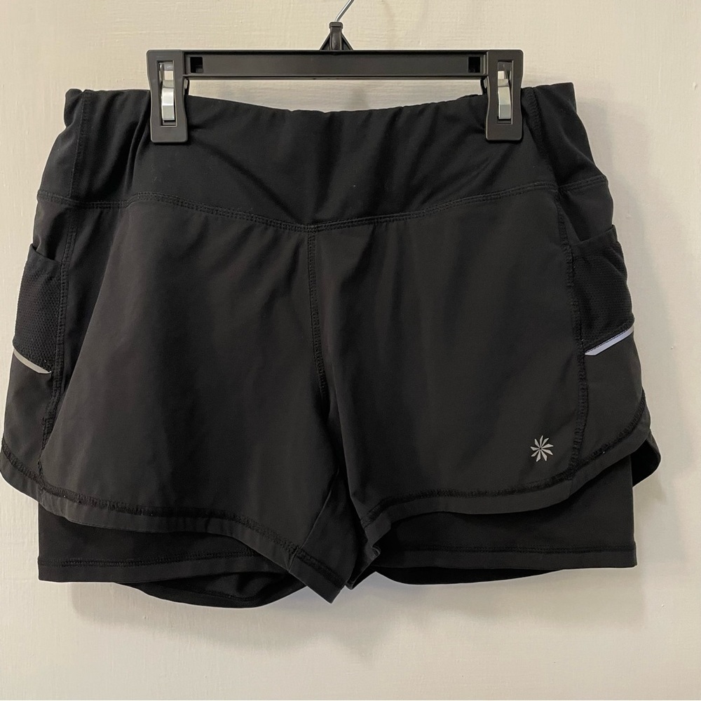 Athleta Ready, Set, 2-in-1 Shorts Black